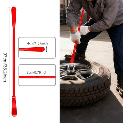 Tire Bead Breaker Tool with 2Pcs 38inch Tire Iron Bars for Tire Changing Tool Tire Changer Kit - style: L Tire Bar X 2