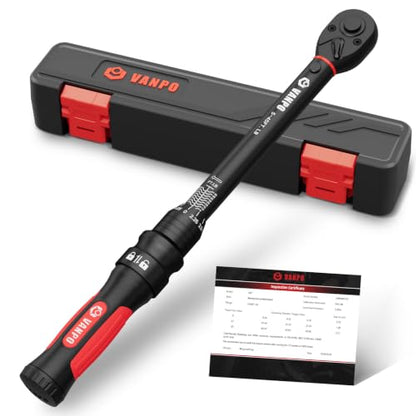 VANPO Torque Wrench 3/8 Inch Drive 5-45 ft-lb for Motorcycle & Bike - size: 3/8-Inch 5-45 ft.lb