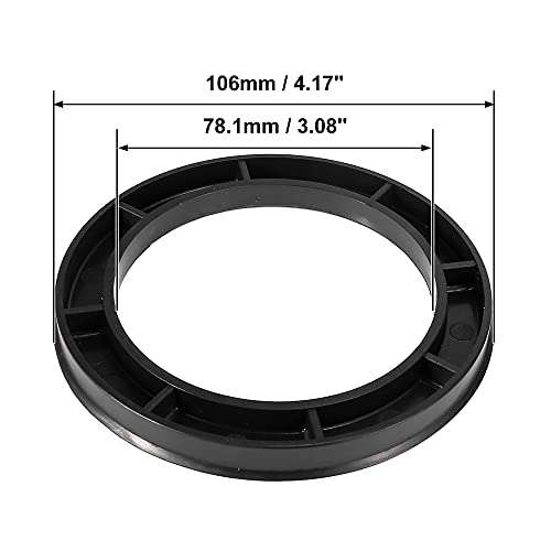 X AUTOHAUX 4pcs Plastic Wheel Hub Centric Rings 78.1mm ID to 106mm OD - size: 106mm