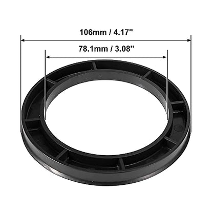 X AUTOHAUX 4pcs Plastic Wheel Hub Centric Rings 78.1mm ID to 106mm OD - size: 106mm