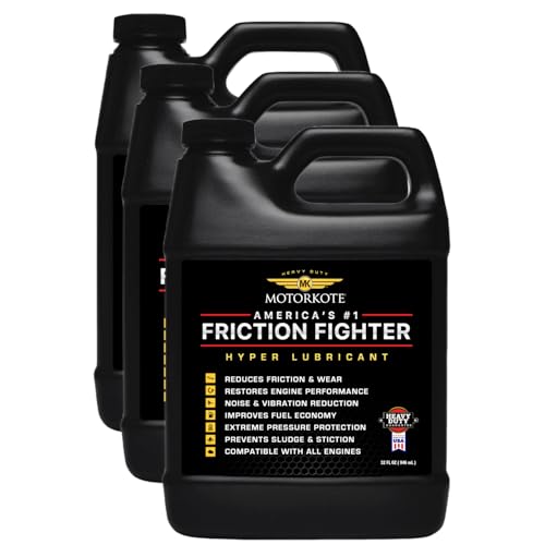 MotorKote Hyper Lubricant Heavy Duty Engine Treatment | Friction Reducer for Gas & Diesel Engines | 32 oz., 3-Pack