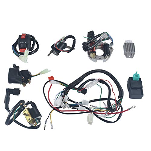 Complete Wiring Harness Kit Stator Coil CDI 50cc-125cc - style: omplete Electrics Stator Coil CDI Wiring Harness Kits