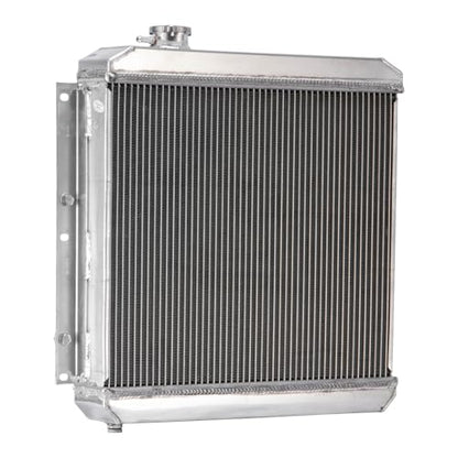 4Row Aluminum Radiator with Shroud Fan for 1960-1984 1983 1982 1978 1976 Toyota Land Cruiser Radiator Pickup FJ40 FJ45 3.9L 4.2L L6 1978 1979 1980
