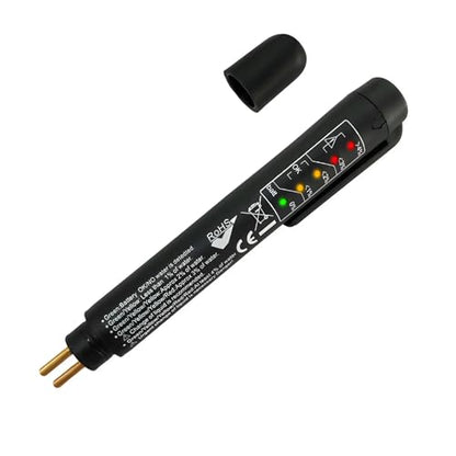 Brake Fluid Liquid Tester Pen, Car Hydraulic Liquid Oil Diagnostic Testing Tool with 5 LED Indicators, Universal Test Pen Analyzer for DOT 3 DOT 4 DOT 5.1 Brake Fluid