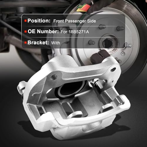 cciyu Front Right Disc Brake Caliper Assembly With Bracket 18B5271A - size: Front Right[18B5271A]