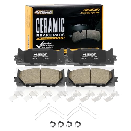 Ceramic Front Brake Pads Set Compatible with 2008-2018 Toyota Avalon,2007-2017 Toyota Camry,Compatible with 2007-2018 Lexus ES350,2013-2018 Lexus ES300h(D1293) - color: HZ1293