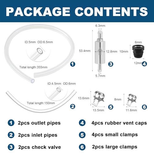 2pcs Manual Brake Bleeder Kit, Brake Bleeder Hose Kit, Brake Bleeder Tool - size: Brake Fluid Bleeder Kit - 2pcs