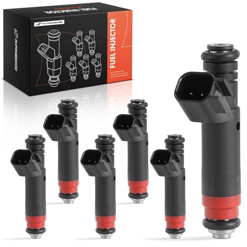 A-Premium Fuel Injectors Set of 6 Compatible with Jeep