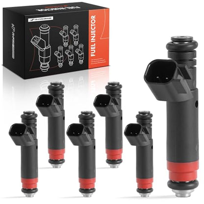 A-Premium Fuel Injectors Set of 6 Compatible with Jeep