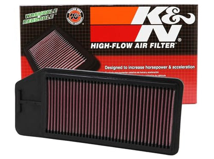 K&N High-Flow Original Lifetime Engine Air Filter: Washable, 33-2276