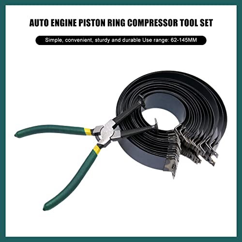 RYANSTAR RACING Piston Ring Compressor Tool Kit 14 Bands 62-145mm