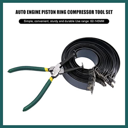RYANSTAR RACING Piston Ring Compressor Tool Kit 14 Bands 62-145mm