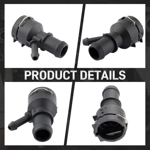 1K0122291C Heater Hose Connector Compatible with VW 1K0 122 291 C