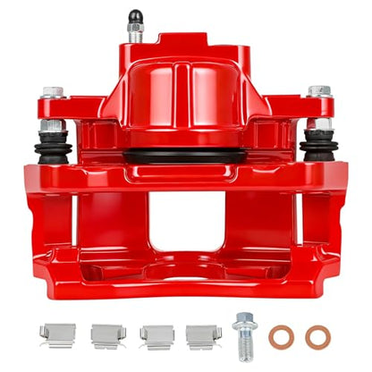 SCITOO Front Left/Right Disc Brake Caliper With Bracket 18B5044 Red - size: Front[18B5044]Red
