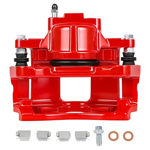 SCITOO Front Left/Right Disc Brake Caliper With Bracket 18B5044 Red - size: Front[18B5044]Red