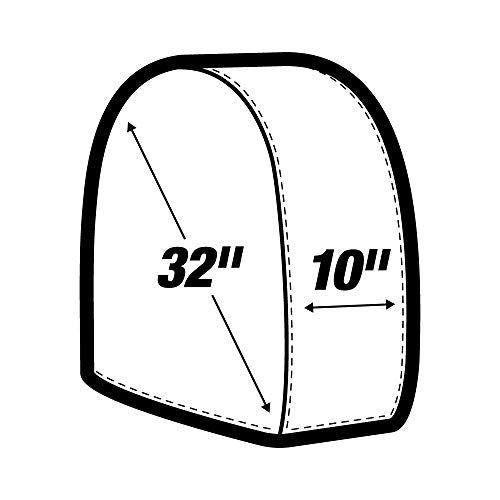 AES Industries 32" Diameter Heavy Canvas Wheel Paint Masker/Wheel Protection Cover with Stitched-in Flexible Steel Holding Rod - Set of 4