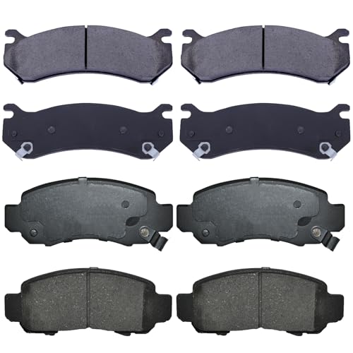 Front Rear Ceramic Brake Pads Compatible for Cadillac,for Chevy Avalanche 1500,Silverado 1500,Suburban 1500,Tahoe,for GMC Sierra 1500,Yukon,Yukon XL 1500 - style: D785-D834