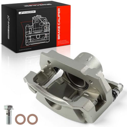 A-Premium Front Right Passenger Disc Brake Caliper with Bracket - style: Front Passenger