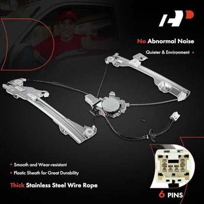 A-Premium Front Passenger Side Power Window Regulator with Motor (6-Pin) - style: Front Passenger (RH)