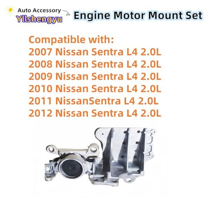 Engine Motor Mount Kit for Nissan Sentra 2007-12 2.0L - size: 2007-2012 Sentra L4 2.0L