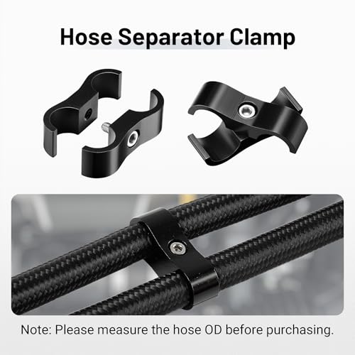 EVIL ENERGY 6AN Hose Separator Clamp AN6 Fuel Line Mounting Clamp 4PCS - size: AN6