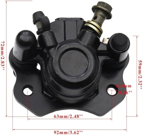 PRO BAT Hydraulic Rear Disc Brake Caliper System with Disk Rotor - color: Black