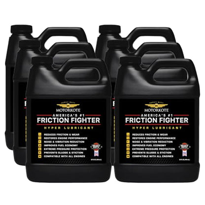 MotorKote Hyper Lubricant Heavy Duty Engine Treatment | Friction Reducer for Gas & Diesel Engines | 32 oz., 6-Pack - size: 32 Fluid Ounces, style: 6-Pack