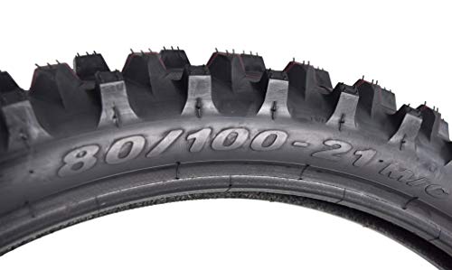 Pirelli Scorpion MX32 Mid Soft Dirt Bike Front and Rear Set MotocrossTube Type Tire with Keychain (80/100-21 F 90/100-14 R) - size: 80/100-21 F 90/100-14 R