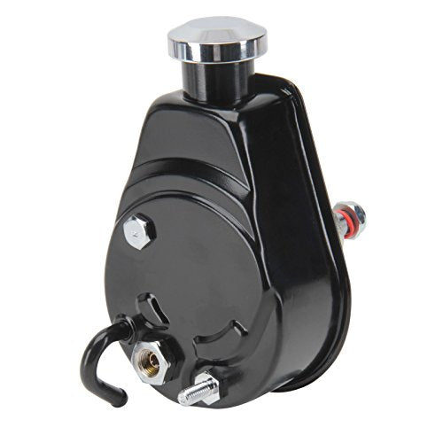 Tuff Stuff Power Steering Pump, Saginaw, 3 gpm, 1200 psi, Steel, Black Powder Coat, Universal, Each