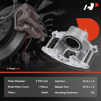 A-Premium Front Left Driver Disc Brake Caliper without Bracket - style: Front Driver Side