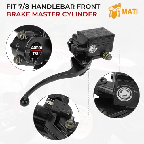 M MATI Front Brake Master Cylinder for Honda ATV TRX300 FW TRX350 TRX400 FA/FGA/FW TRX450 TRX650 45510-HC5-305