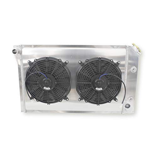 3-Row Aluminum Radiator Fan Shroud 2X12 Inches Dia. 1977-1982 78 79 - size: 75