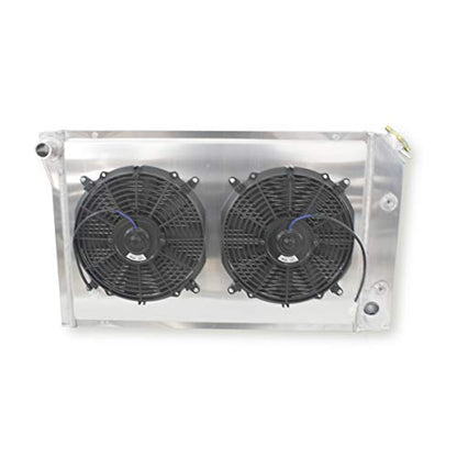 3-Row Aluminum Radiator Fan Shroud 2X12 Inches Dia. 1977-1982 78 79 - size: 75