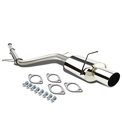 Auto Dynasty 4" Round Catback Exhaust Tip System For 2006-2009 Mitsubishi - color: Round Tip