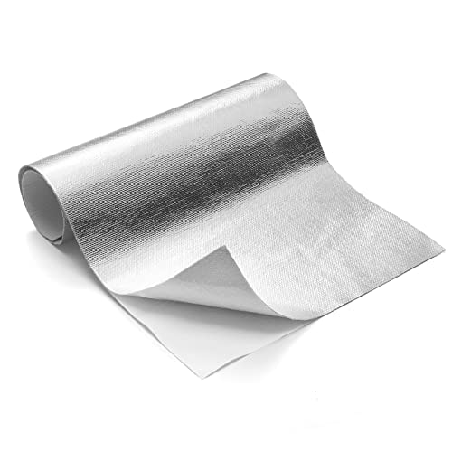 FLASLD Thermal Block - Automotive Heat Shield - Reflective Aluminum, Insulation & Adhesive 40'' X 60'' - size: 40 x 60 Inch