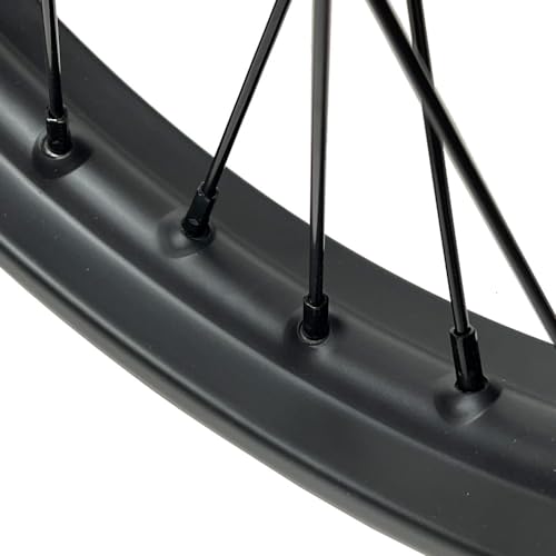 MYK Wheel Set, Front Rim 17"x1.6 Rear Rim 14"x1.85 - for Off Road Dirt Bikes Tao Tao DB17, Apollo, Coolster, SSR and others with 17" Front and 14" Rear Wheels