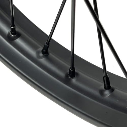 MYK Wheel Set, Front Rim 17"x1.6 Rear Rim 14"x1.85 - for Off Road Dirt Bikes Tao Tao DB17, Apollo, Coolster, SSR and others with 17" Front and 14" Rear Wheels