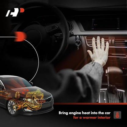 A-Premium Upper HVAC Heater Hose Pipe Line Assembly with Protective Sleeve