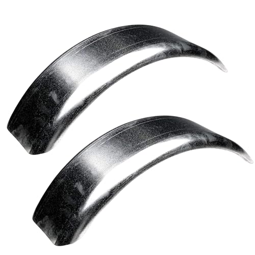 Tie Down Trailer Fenders Single Axle - 16 Gauge Galvanized Steel - 8" Wheel Size - 20" long 7" wide 6" tall (2 Matching Trailer Fenders) - size: 20" x 7" x 6", style: 2 Fenders
