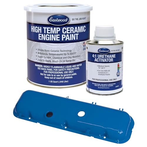 Eastwood Old Ford Blue High Temperature Ceramic Engine Paint and Activator - color: Light Ford Blue