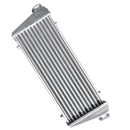 Universal Intercooler 28''x10''x2.7" Front Mount Intercooler 2.2'' Inlet and Outlet Aluminum Turbo Intercooler Direct Replacement for Any Turbo Charger system - size: 28''x10''x2.7" 2.2''