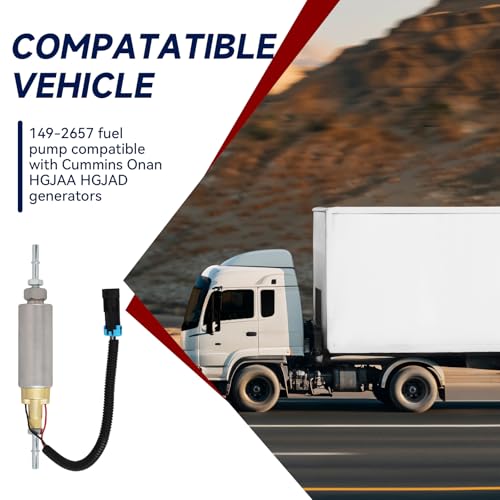 Electric Fuel Pump For Caterpillar 320D3/320D3GC, Cummins 6C 8.3/QSK 19/QSK 19 MQSM 11, Hitachi EX 1800-3, Hyundai R290 RB-3/R320 LC/R320 LC-3, Komatsu D61 EX12 OE: 149-2657 01492657 1492657 - size: FP400507