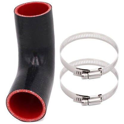 90 Degree Elbow ID 2 inch(51mm) Silicone Coupler Hose 4-Ply - size: ID 2"