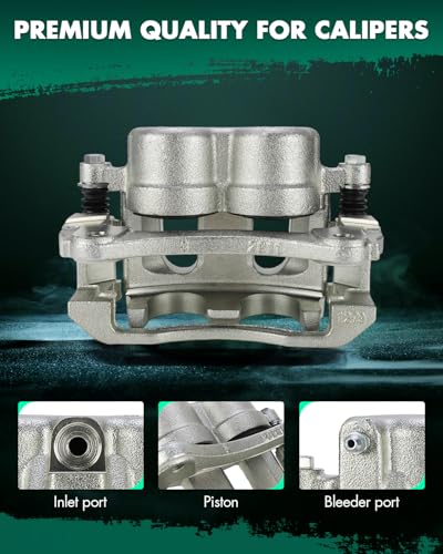SCITOO 18B4759 Front Left Disc Brake Caliper With Bracket Silver - size: Front Driver[18B4759]Silver