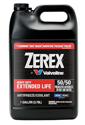 Zerex Heavy Duty Extended Life 50/50 Prediluted Ready-to-Use Antifreeze/Coolant 1 GA, Case of 6 - size: 1 GA, Case of 6