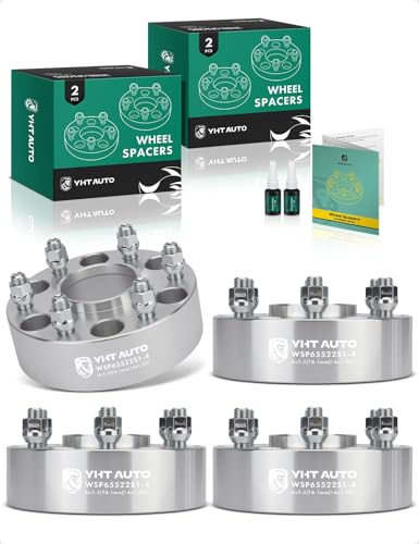 YHTAUTO 6x5.5 Hub Centric Wheel Spacers 2 Inch for Chevy, GMC, Cadillac - color: Silver, size: 2 Inch(4PCS)