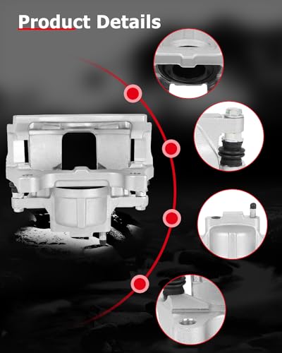 cciyu Front Left & Right Disc Brake Calipers w/Bracket 18B5044A 18B5045A - size: Front[18B5044A+18B5045A]