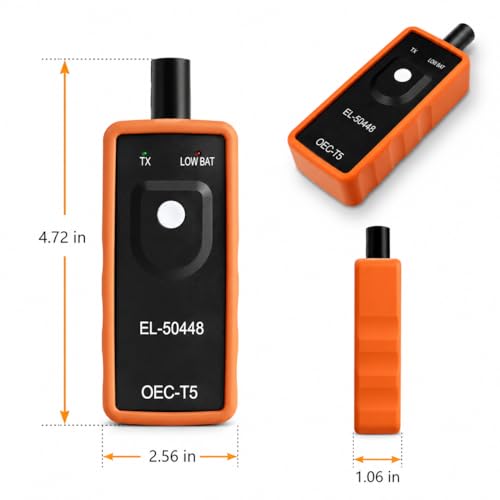TPMS Relearn Tool EL-50448 Tire Pressure Sensor Reset Tool, OEC-T5 Activation Tool for TPMS Programming Training, Car Tire Sensor Reset Tool for Most Vehicles SUV Sedan Pickup