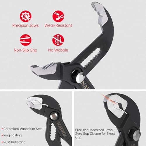 10inch Water Pump Plier for Home Repair‌ Comfortable Grip Pliers Hand Tools Adjustable Plier - size: 10 inch
