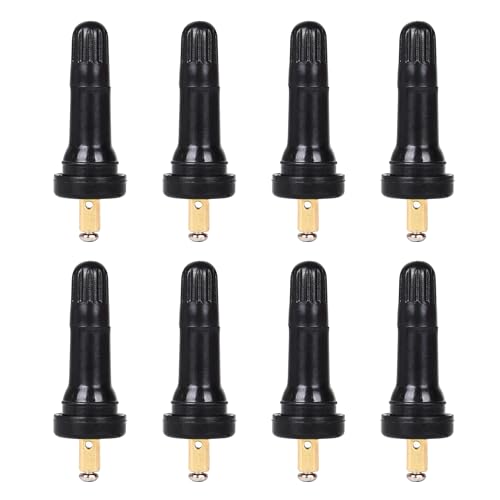 8Pcs TPMS Valve Stems Rubber Snap-in 20008 20018 Tubeless Tire Sensor Valves for 0.453'' Rim Holes Universal Fit for Most Passenger Vehicles